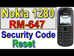 The default security code is 12345 for most nokia phones. How To Remove Nokia 1280 Security Code Nokia 1280 Rm 647 Reset Forgot User Code Password Ø¯ÛŒØ¯Ø¦Ùˆ Dideo