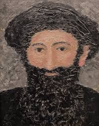 Folk Art Devil Anse Hatfield Original Oil Painting Old Timey Style11 3/4 x  14 1/2