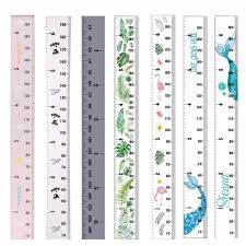 Wall Hanging Baby Child Kids Growth Chart Height Measure Ruler Wall Sticker For Kids Children Room Home Decoration Props Wooden