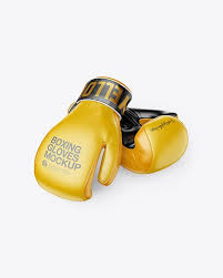Two Boxing Gloves Mockup In Apparel Mockups On Yellow Images Object Mockups Boxing Gloves Design Mockup Free Free Psd Design