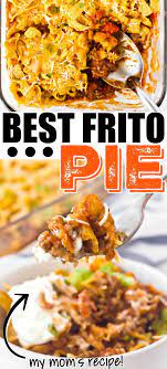 Frito Pie Is A Classic Casserole Dish Made With Ground Beef Taco Or Chili Seasonings Cheese And Fritos It S Simple Frito Pie Entree Recipes Cooking Recipes
