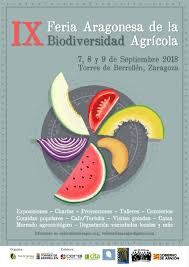 Cartel Para La Ix Feria Aragonesa De Biodiversidad Agricola Disenos De Unas Zaragoza La Biodiversidad