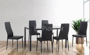 However, you don't need to buy a used kitchen table and chairs and then refinish it to get an inexpensive set. Secondhand Chairs And Tables Home Furniture Dining Table With 4 Or 6 Chairs Black For Clearance Prices