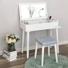 Songmics Vanity Makeup Table With Organizers White Dressing Table Design Small Vanity Table Dressing Table For Small Space