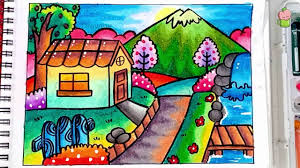 Maybe you would like to learn more about one of these? Pemandangan Desa Belajar Cara Menggambar Dan Mewarnai Gradasi Oil Pastel Untuk Pemula Youtube