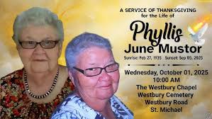 A Service of Thanksgiving for the Life of Phyllis Mustor