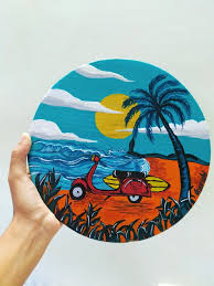 Acrylic On Wood Persian Art Painting Painting On Wood Painting