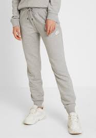 Nike Sportswear Pantalones deportivos - grey heather/white/gris jaspeado -  Zalando.es