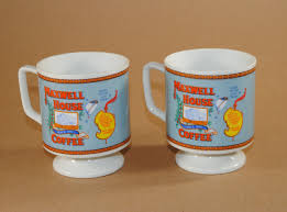 Vintage Maxwell House Coffee Pedestal Cups 6oz Cup 1970s Collectible Cup Maxwell House Promotion Tea Cu Collectable Cups Maxwell House Coffee Coffee House