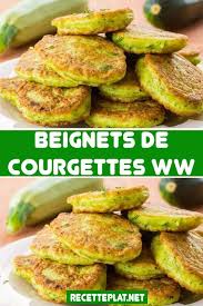Beignets De Courgettes Ww En 2020 Recettes De Cuisine Beignets De Courgettes Recette De Plat