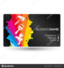 Business Card For Painting The Layout Stock Vector Image By C John1279 145504357