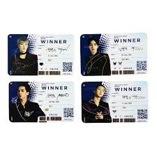 Winner Official Goods Id Card Set 4ea K Pop Best Beautip Card Set Card Design Winner Yg