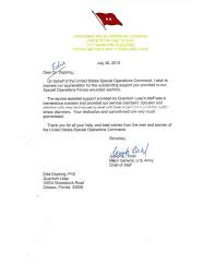 Air force spouse letter of appreciation : General Votel Us Army Quantum Leap Farm