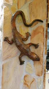 Eidechse Carving Lizard Wood