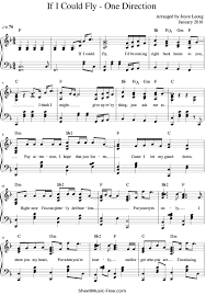Baixarmusica.info é um popular e gratuito. If I Could Fly Sheet Music One Direction Sheetmusic Free Com