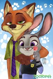Nick Wilde And Judy Hopps Zootopia Disney Zootopia Zootopia Art