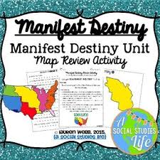 Manifest Destiny Map Review Activity Review Activities Studying Life Manifestation