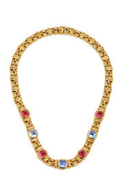 Tout au long de l'année 2009, bulgari a soutenu et financé l'organisation save bvlgari 18k gold necklace with pave diamonds bvlgari pendant necklace with pave diamonds bulgari jewelry necklaces. Bulgari Sapphire And Tormaline Necklace Eleuteri