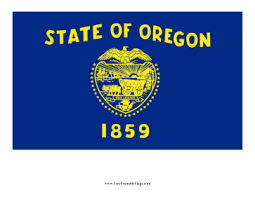 (2) the official colors of the state of oregon are navy blue and gold. Flag Of Oregon