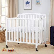 Davinci Dylan Folding Portable 3 In 1 Mini Crib And Twin Bed In White Greenguard Gold Certified Amazon Ca Baby