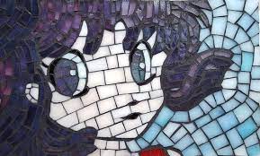 Arrange your tile pieces and marbles on your mosaic surface in whatever pattern you'd like. Stained Glass How To Mosaic