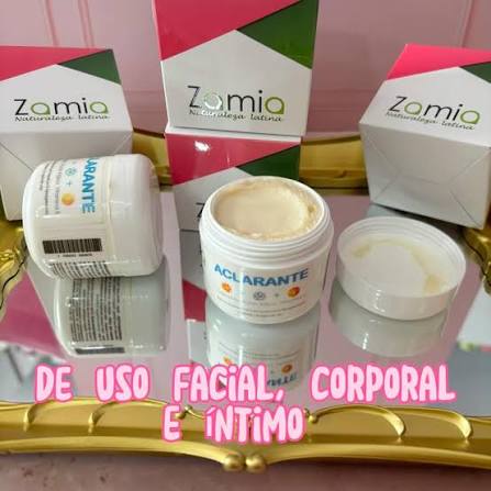 Crema aclarante ZAMIA 🌸 . . De uso facial, corporal e &iacute;ntimo 🙊🙊para  aclarar progresivamente manchas pigmentarias ❣️ resultados a partir de los  15 d&iacute;as de uso CONTINUO ✓ apta para todo