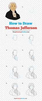 America thomas jefferson clip art clipart presidents president declaration independence founder initiator politician svg grayscale drawing pencil openclipart. Draw Thomas Jefferson Step By Step Hd Png Download Vhv