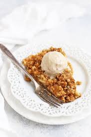 While this cake may look fancy, it couldn't be easier to make. Apple Crumble Pie Gluten Free Dairy Free Friendly One Lovely Life
