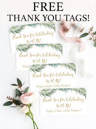 Baby boy cards new baby cards baby shower cards card tags. Tropical Thank You Tag Free Printable Free Baby Shower Printables Tropical Baby Shower Baby Shower Printables