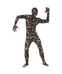 Adult Camouflage Second Skin Suit Halloween Costume Adult Costumes