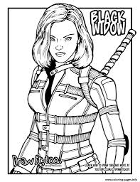 Grab your pen and paper and follow along as i guide you through these step by step drawing instructions. Black Widow Avengers Draw It Coloring Pages Printable