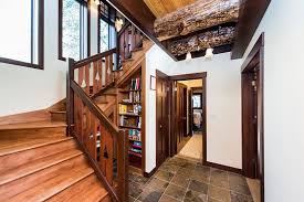 Brighton Woods Cabin Built In Staircase Book Case In 2020 House Rental Vacation Cleaning Cabins In The Woods