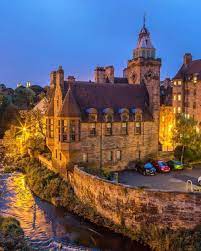 Edinburgh Hd On Instagram Dean Village At Night Edinburgh Village Instagram