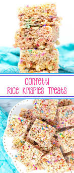 Confetti Rice Krispies Treats Recipe Cereal Treats Rice Krispy Treats Recipe Rice Krispies