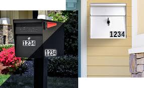 Mailbox numbers can fade over time, but a mailbox plaque number will stay clean and readable for years without potential sun fading. Reflective House Numbers For Mailbox Mailboss