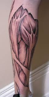 I have a small tattoo above my ankle, and an enormous tattoo that covers 3/4 of my calf, and neither one swelled or hurt after that i noticed. 60 Unique Muscle Tattoos