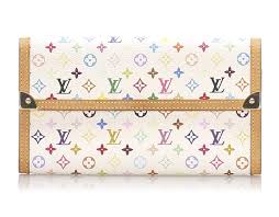 Authentic louis vuitton monogram wallet brown 3set lv a3147. Louis Vuitton Vintage Monogram Multicolore Porte Tresor International Wallet White Leather Wallet Luxury High Quality Avvenice