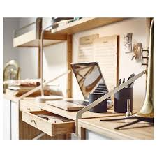 Https Www Ikea Com De De Images Products Svalnaes Desk Space With 2 Drawers Bamboo 0658133 Ph150576 S5 Jpg F Xs Ikea Desk Ikea Svalnas