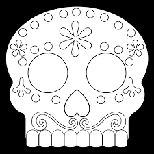 1000x1356 skull coloring pages in fire coloringstar new. Day Of The Dead Masks Sugar Skulls Free Printable Paper Trail Design