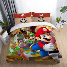 Super mario world game quilt duvet doona cover set double/queen/king size bed. Official Super Mario Single Duvet Cover Design Reversible Two Sided Mario Luigi White Bedding Duvet Cover With Matching Pillow Case Bedding Linens Home Kitchen Psp Co Ir