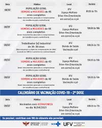 Jun 30, 2021 · vacina contra covid. Prefeitura De Vicosa Cronograma De Vacinacao Contra A Covid 19 De 05 A 09 De Julho