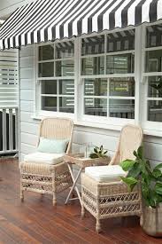 Black And White Striped Outdoor Awnings Black And White Stripes Always A Classic Porchlight Interiors Outdoor Living Rooms Outdoor Living Areas Outdoor Furniture Sets