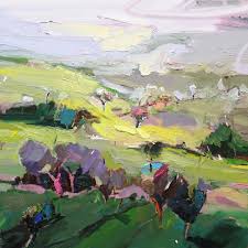 There Was A Hill Outside Bathurst I Used To Run Down Used To Time Myself Seemed To Run Faste Abstract Art Landscape Abstract Landscape Painting Landscape Art