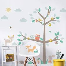 Wandtattoo Baum Freunde Wandtattoo Baum Kinderzimmer Wandtattoo Baum Babyzimmer Dekor