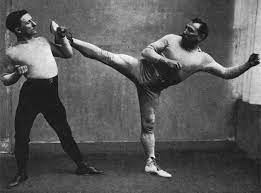 Middle french savate (old shoe), from old french chavate, çavate, of unknown origin. Savate Is French Kickboxing