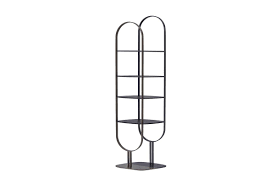 English, dutch, french and german. Bookcase With Two Color Structure And Painted Shelves Idfdesign
