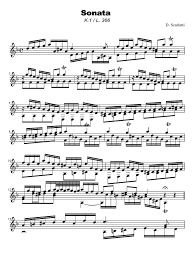 » midi | marcia funebre from sonata no. D Scarlatti Sonata K1 Guitar