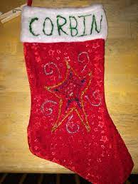 Christmas stockings stocking decorating ideas with glitter glue. Glitter Glue Stockings Diy Gifts Christmas Stockings Stockings
