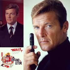 Roger Moore in his first film as James Bond 007, Live and let die.