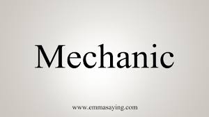 How To Say Mechanic Youtube